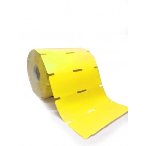 Etiqueta para Gôndola 105x30 – Caixa 8 rolos 1000 unid em cada rolo - Amarelo